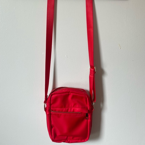Red Nylon Crossbody Bag - Picture 2 of 7